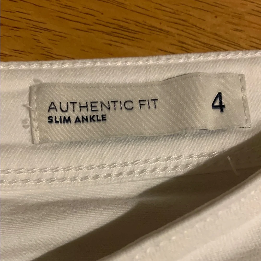 J. Jill White Skinny Jeans Sleek Fit